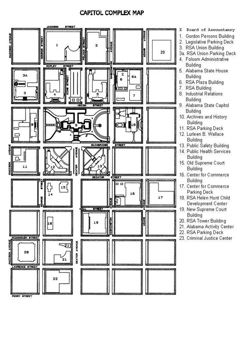 Capitol Complex Map